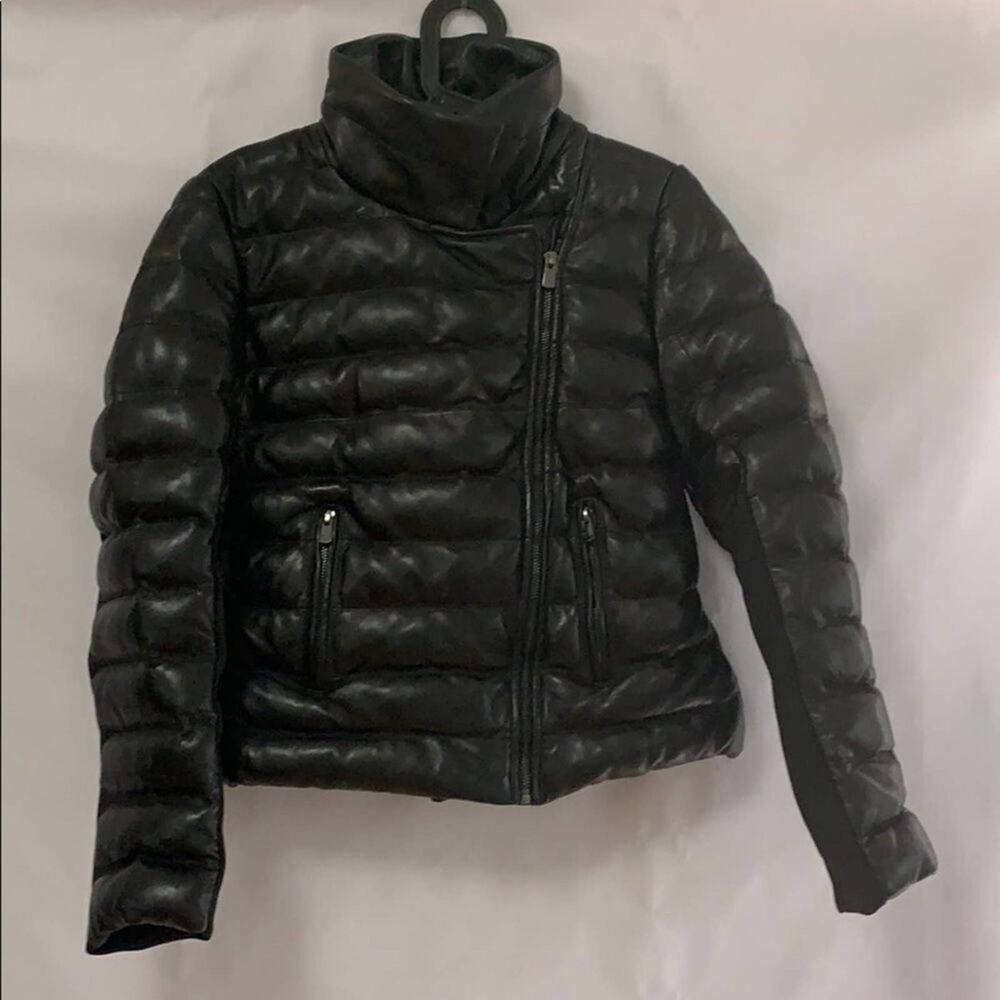 NWT BOD & CHRISTENSEN BLACK LEATHER BIKER JACK…